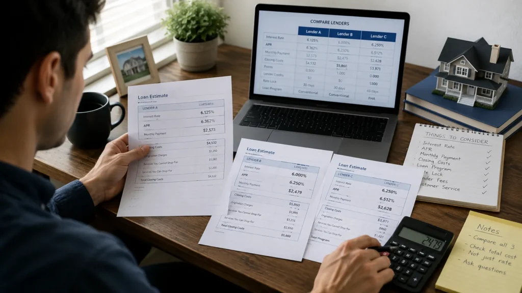 how to compare mortgage lenders