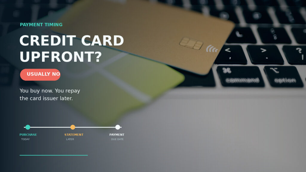 is credit card upfront payment